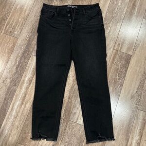 Black denim pants